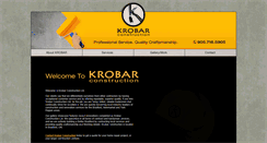 Desktop Screenshot of krobarconstruction.com