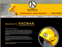 Tablet Screenshot of krobarconstruction.com
